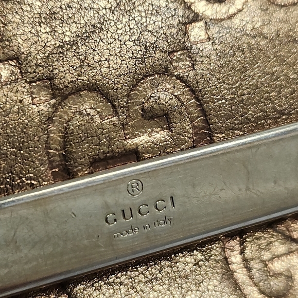 Authentic Gucci Wallet Purse Guccissima Bronze Gold Woman - Picture 3 of 9